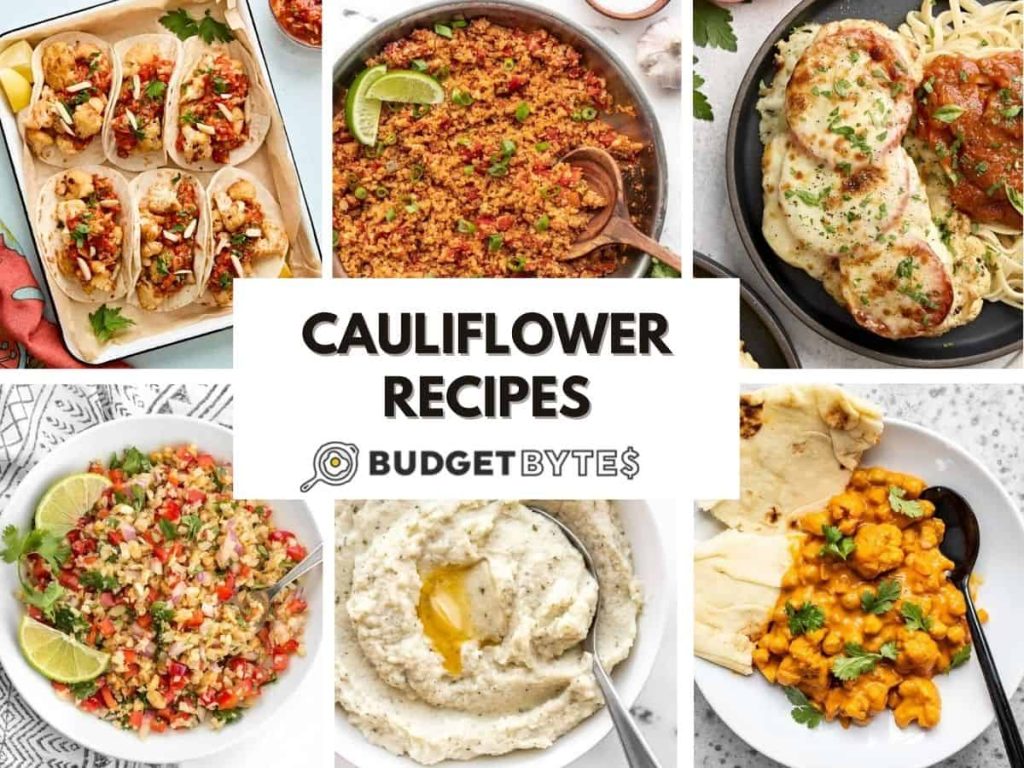 16 Cauliflower Recipes You Need to Try cauliflower recipes collage