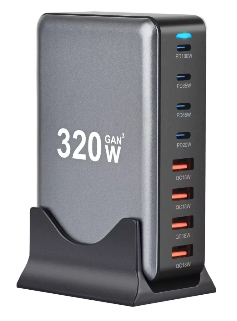 320W 8-Port USB GaN Desktop Quick Charger: $16.90 320W 8-Port USB GaN Desktop Quick Charger: $16.90