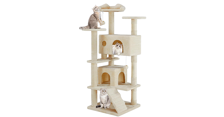 Cat Tree Cat Tower 54 Inch, Multi-Level with Condo, Perches – Just $35.99! Cat Tree Cat Tower 54 Inch, Multi-Level with Condo, Perches – Just $35.99!