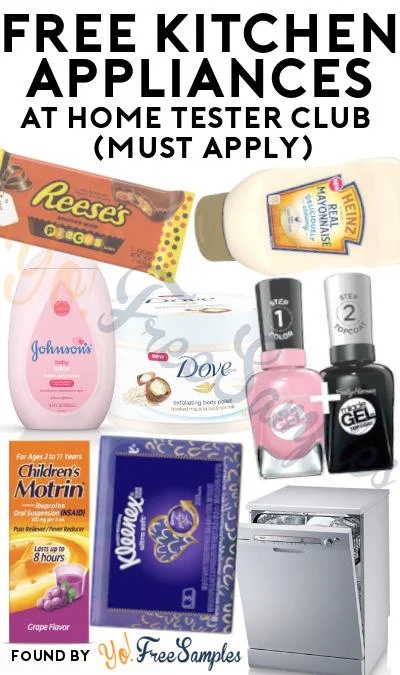 FREE Kitchen Appliances At Home Tester Club (Must Apply) FREE Kitchen Appliances At Home Tester Club (Must Apply)