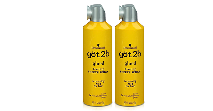 Got2b Glued Blasting Freeze Hairspray, 12 oz, Pack of 2 – Just $11.88 – $5.94 Each! Got2b Glued Blasting Freeze Hairspray, 12 oz, Pack of 2 – Just $11.88 – $5.94 Each!