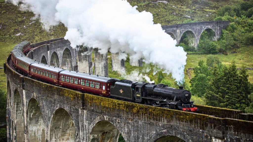 In the Original Release Sequence Hogwarts Express Scotland, United Kingdom