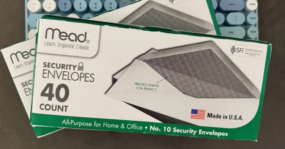 Mead Security Envelopes 40-Count Only $1 Shipped on Amazon (Reg. $5) mead business envelopes