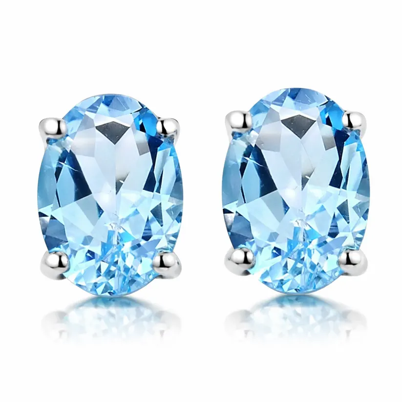 RMZ Gold NYC White Gold Genuine London Blue Topaz 5×7 Oval Stud Earrings for $14 RMZ Gold NYC White Gold Genuine London Blue Topaz 5x7 Oval Stud Earrings for $14