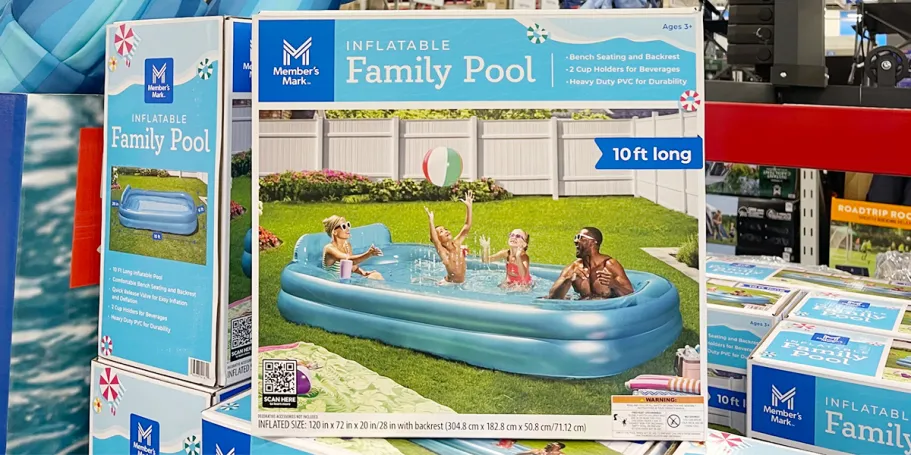 Sam’s Club Has New Inflatable Pools, Floats & More Outdoor Fun inflatable family pool box