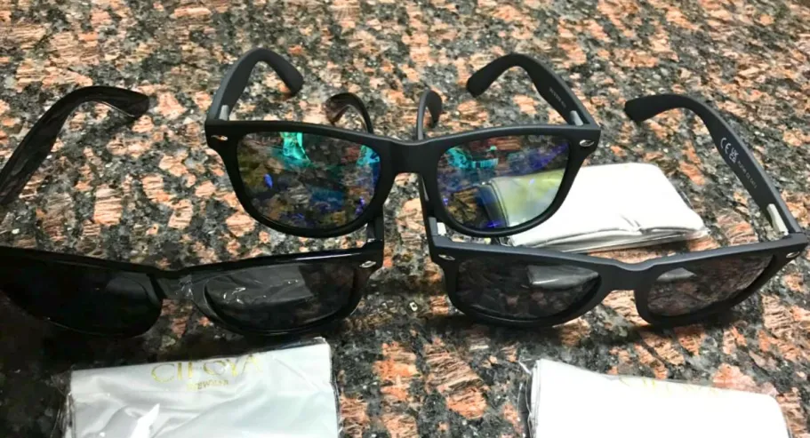 THREE Pairs of Women’s Polarized Sunglasses as Low as $9.49 on Amazon three different sunglasses on top of the table