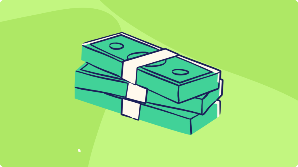 A flying paper airplane