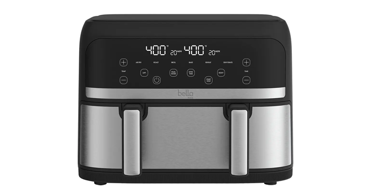 bella PRO 4-qt. TriZone Touchscreen Air Fryer with Dual Flex Basket – – Just $44.99! bella PRO 4-qt. TriZone Touchscreen Air Fryer with Dual Flex Basket – – Just $44.99!