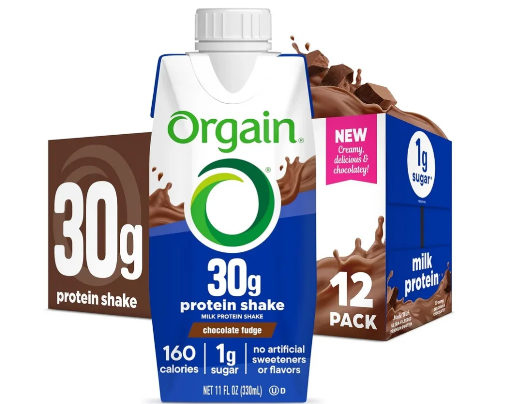 12 Pack of Orgain Protein Shakes are $16.XX on Amazon!