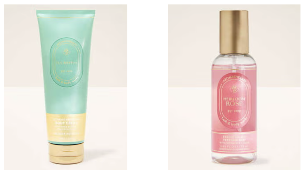 Bath & Body Works: $6.95 Mists, Body Spray and Cream
