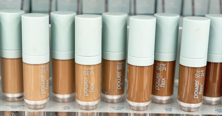 Can’t‑Miss Tarte Sale: $5 Concealer, $15 Mascara + More Steals row of tarte concealer shades in store