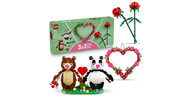 LEGO Hearts & Flowers Gift Set: Valentines Day 3 Sets in 1 – 66817 – Just $20.00! LEGO Hearts & Flowers Gift Set: Valentines Day 3 Sets in 1 – 66817 – Just $20.00!