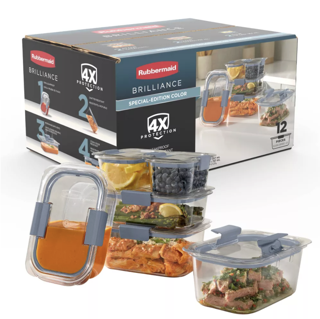 Rubbermaid 12piece Food Storage Kit 50% off