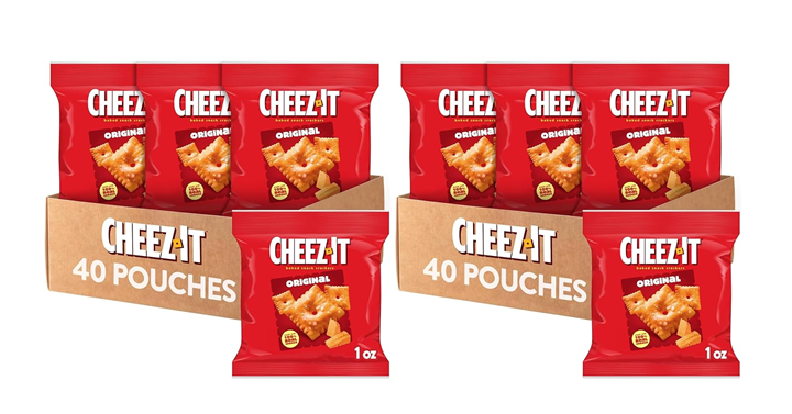 Cheez-It Cheese Crackers,Original,(Pack of 80) – Just $21.32! Cheez-It Cheese Crackers,Original,(Pack of 80) – Just $21.32!