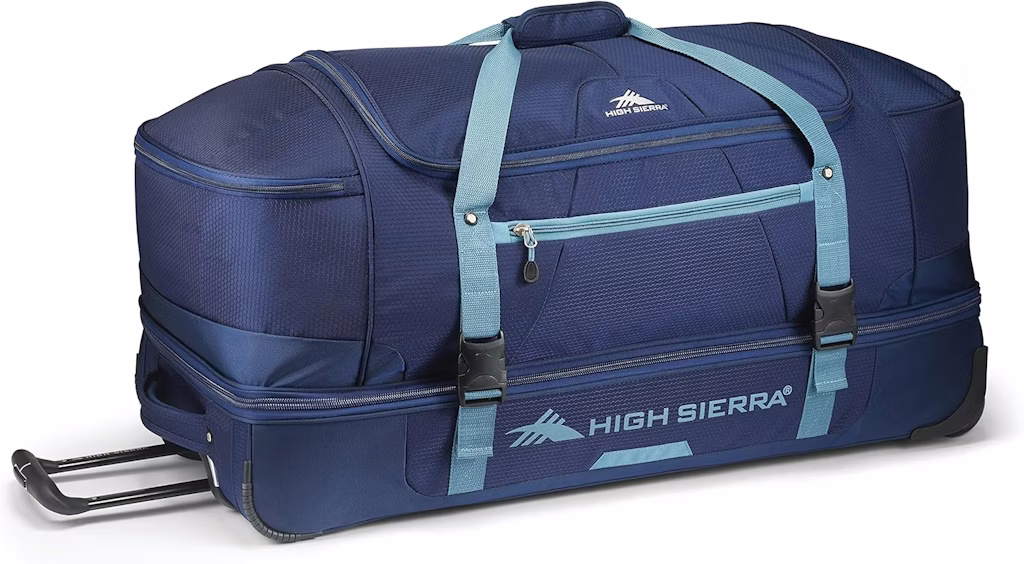 High Sierra 34” Wheeled Rolling Duffle Bag for $110 + free shipping High Sierra 34” Wheeled Rolling Duffle Bag for $110 + free shipping