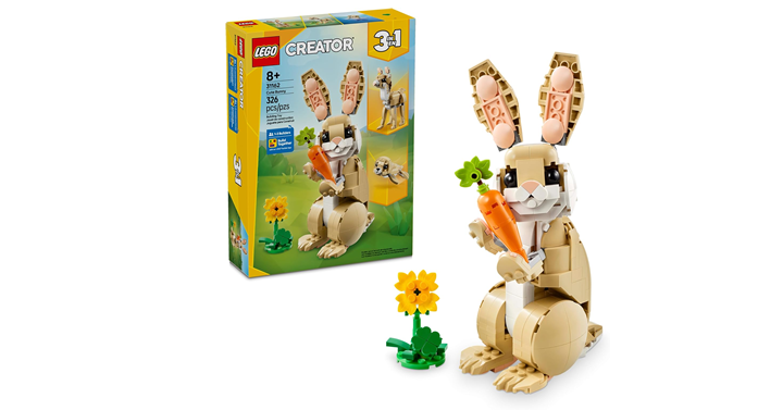 LEGO Creator 3 in 1 Cute Bunny Toy 31162 – Just $16.79! LEGO Creator 3 in 1 Cute Bunny Toy 31162 – Just $16.79!