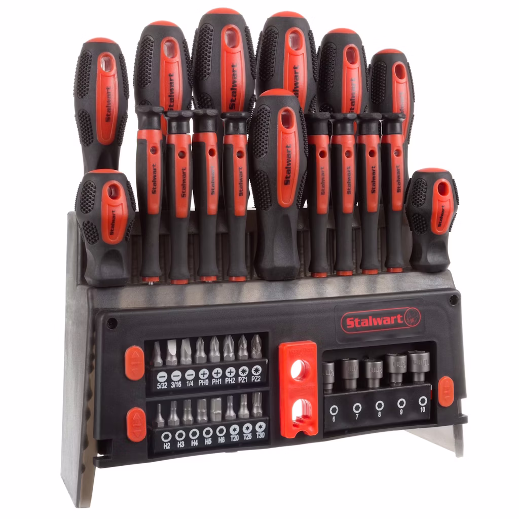 Stalwart 39-Piece Magnetic Screwdriver Set w/ Storage Rack: $18 Stalwart 39-Piece Magnetic Screwdriver Set w/ Storage Rack: $18