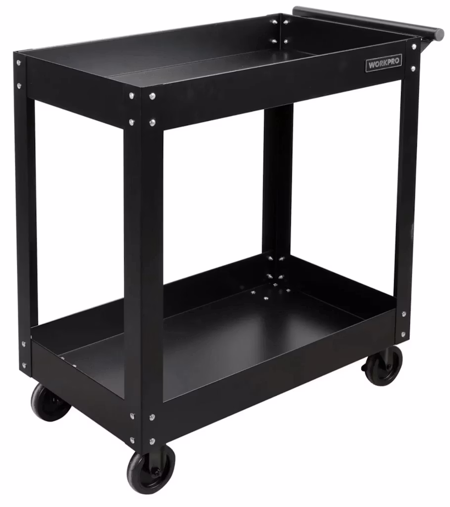 WorkPro Steel-Frame Rolling Utility Cart for $37 + free shipping WorkPro Steel-Frame Rolling Utility Cart for $37 + free shipping