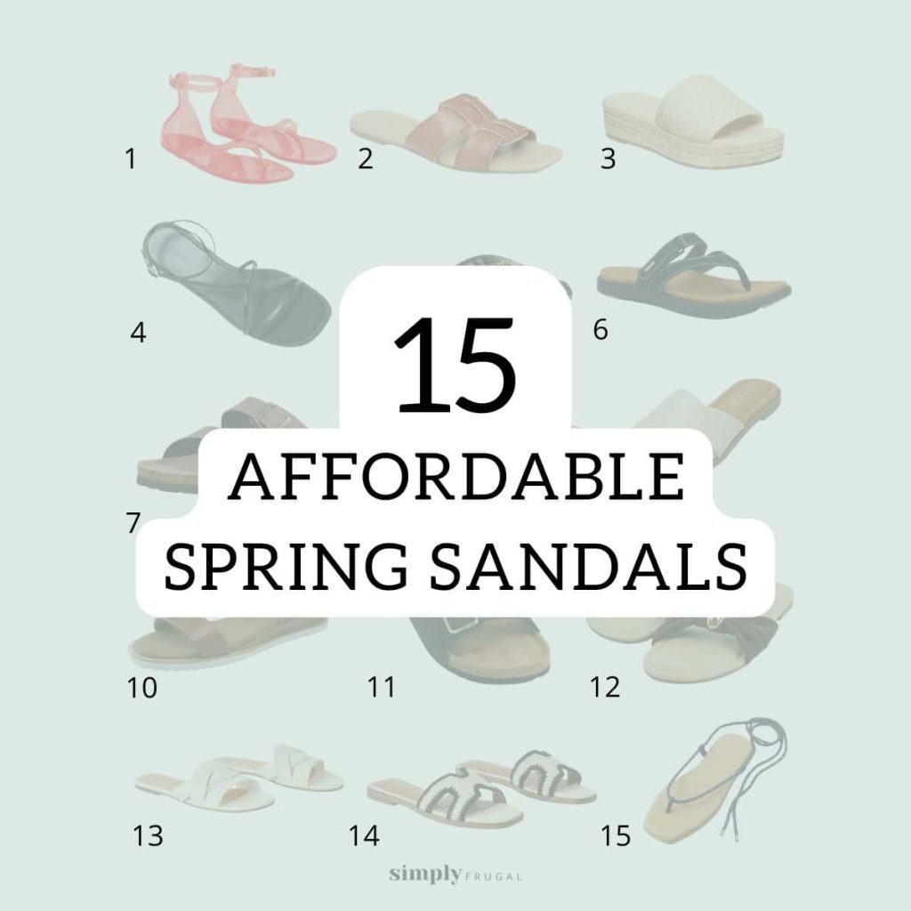 15 Affordable Spring Sandals 15 Affordable Spring Sandals