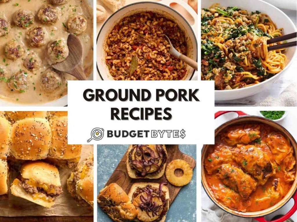 ground pork collage featured