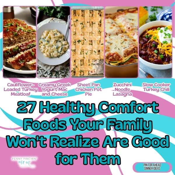 27 Healthy Comfort Foods Your Family Won’t Realize Are Good For Them Healthy comfort food recipes: 27 cozy, satisfying dishes that taste indulgent but are secretly nutritious and guilt-free.