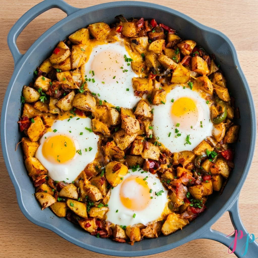 Budget-Friendly Skillet Potato And Egg Hash Budget-Friendly Skillet Potato and Egg Hash