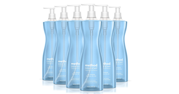Method Gel Dish Soap, Sea Minerals Scent, Biodegradable Formula, Pack of 6 – Just $17.80! Method Gel Dish Soap, Sea Minerals Scent, Biodegradable Formula, Pack of 6 – Just $17.80!