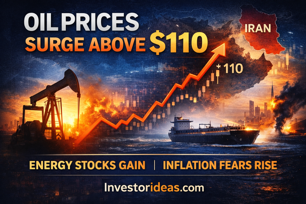 Oil Prices Surge Above $110 as Iran War Drives Energy Stocks and Inflation Fears Oil Prices Surge Above $110 as Iran War Drives Energy Stocks and Inflation Fears