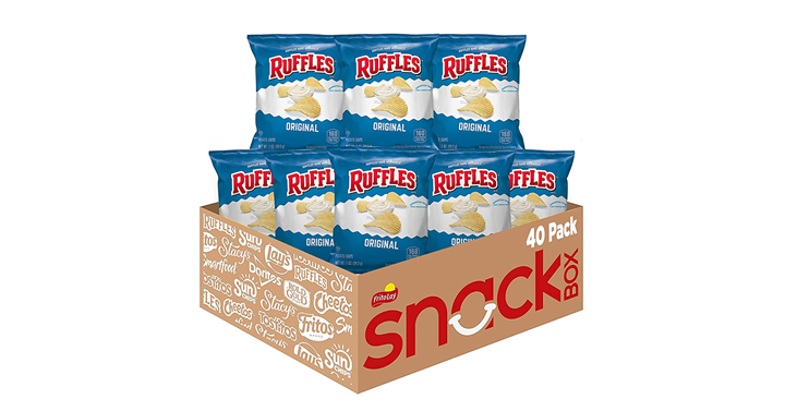 Ruffles Original Potato Chips, 1 Ounce (Pack of 40) – Just $16.13! Ruffles Original Potato Chips, 1 Ounce (Pack of 40) – Just $16.13!