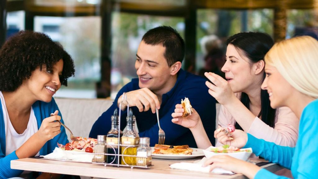 Friends Eating Together MSN