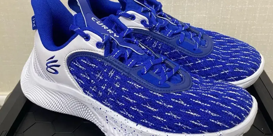 Up to 75% Off Under Armour Curry Apparel & Shoes + FREE Shipping blue and white under armour curry shoes