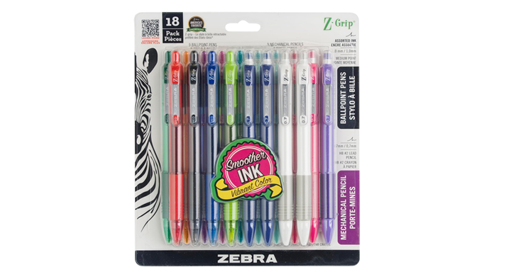 Zebra Pen Z-Grip Retractable Ballpoint Pen and Mechanical Pencil Set, Assorted Ink Colors,18-Pack – Just $3.51! Zebra Pen Z-Grip Retractable Ballpoint Pen and Mechanical Pencil Set, Assorted Ink Colors,18-Pack – Just $3.51!