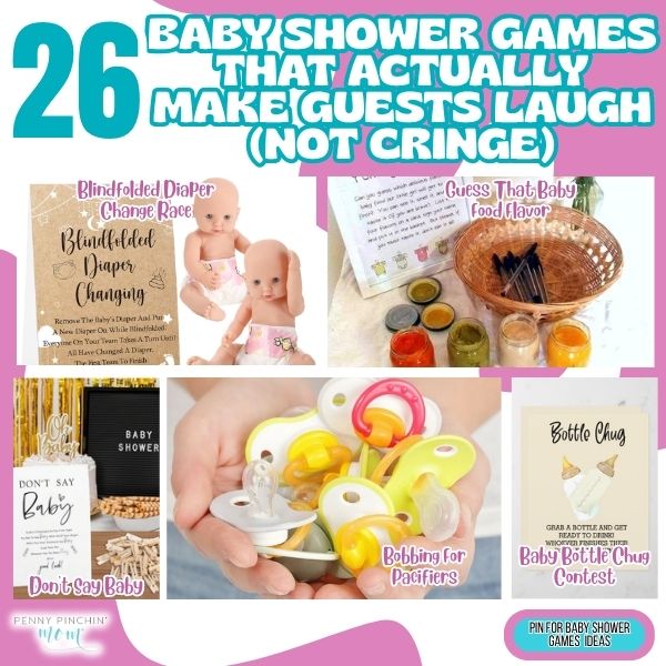 26 Baby Shower Games That Actually Make Guests Laugh (Not Cringe) Funny baby shower games: 26 hilarious activities that get genuine laughs from guests without awkwardness or cringe moments.
