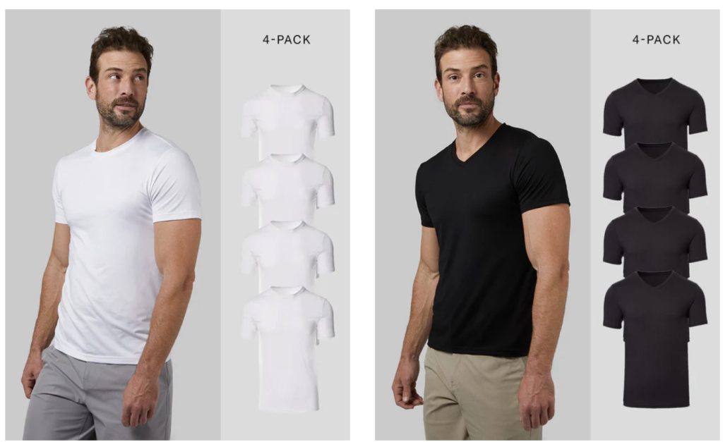 32 Degrees Men's 4-Pack Cool Classic Tees only $12.99 today!