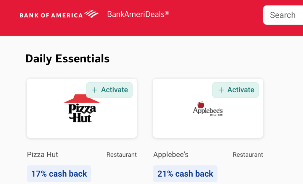 Bank of America BankAmeriDeals Adds Daily Offers