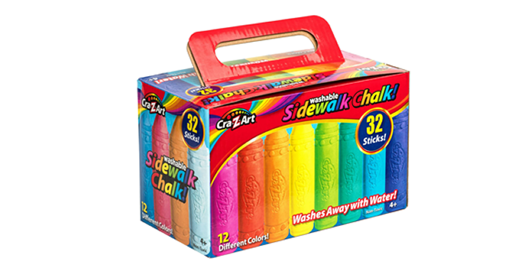 Cra-Z-Art Sidewalk Chalk – 32 Sticks – Just $3.99! Cra-Z-Art Sidewalk Chalk – 32 Sticks – Just $3.99!