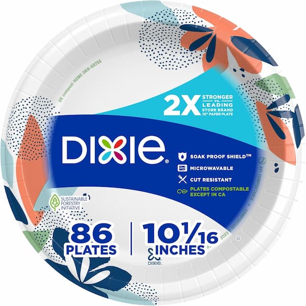 Dixie Large Paper Plates (86 Count) only $5.99 shipped! Dixie Large Paper Plates