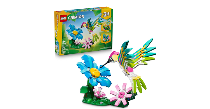 LEGO Creator 3 in1 Wild Animals: Colorful Hummingbird 31384 – Just $23.99! LEGO Creator 3 in1 Wild Animals: Colorful Hummingbird 31384 – Just $23.99!