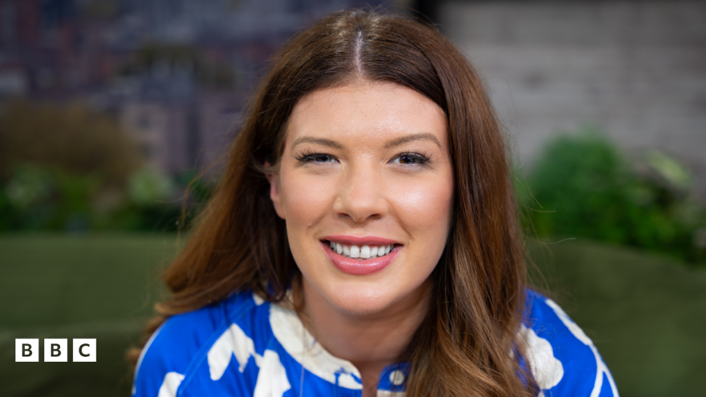 Laura Pomfret in the Morning Live studio