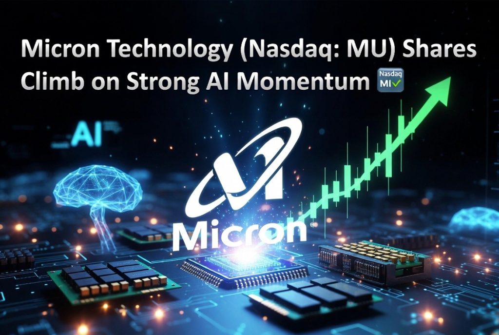 MU) Shares Climb on Strong AI Momentum MU) Shares Climb on Strong AI Momentum