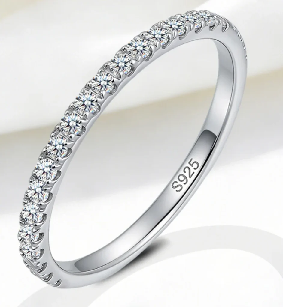 Moissanite Sterling Silver Wedding Band only $12.94 (Reg. $37!) Moissanite Sterling Silver Wedding Band only $12.94 (Reg. $37!)