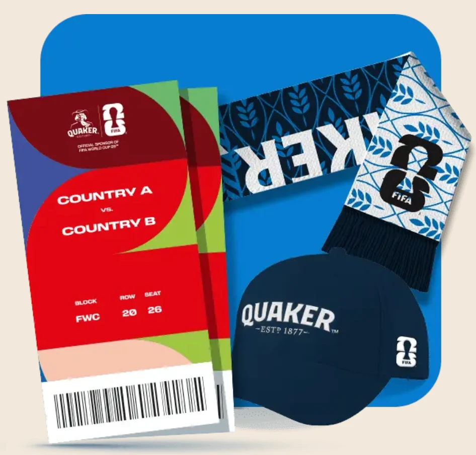 Quaker’s “FIFA World Cup 26” Instant Win Game is going on now! Quaker's "FIFA World Cup 26” Instant Win Game is going on now!