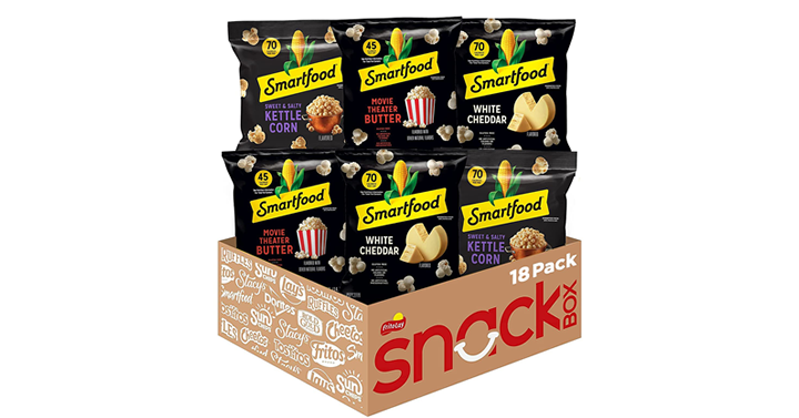 Smartfood Popcorn, Variety Pack, 0.5 Ounce Pack of 18 – Just $5.47! Smartfood Popcorn, Variety Pack, 0.5 Ounce Pack of 18 – Just $5.47!