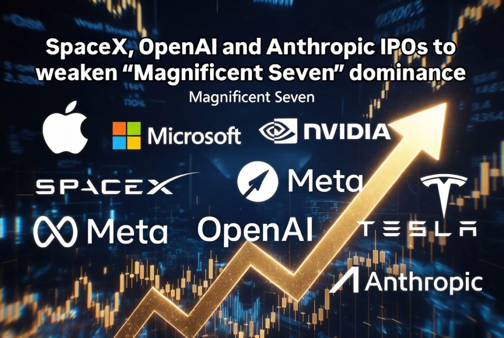 SpaceX, OpenAI and Anthropic IPOs to weaken 'Magnificent Seven' dominance