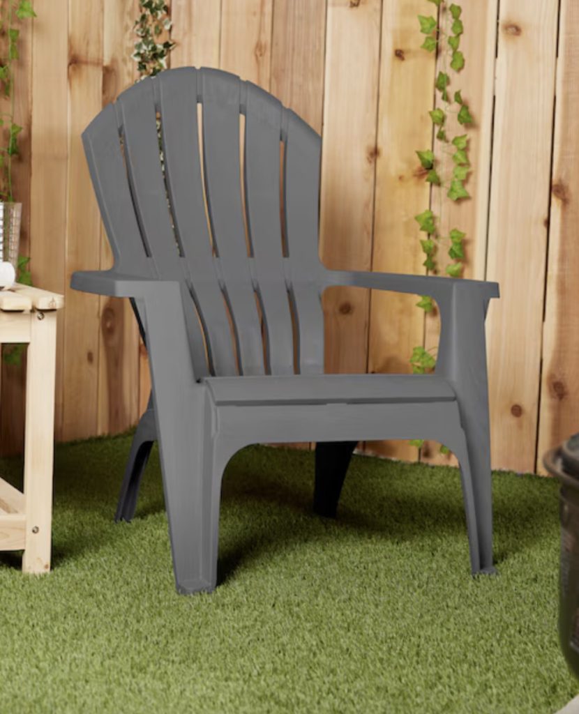 Stackable Resin Adirondack Chair only $19.98 at Lowe’s! Stackable Plastic Stationary Adirondack Chair only $17.98 (Reg. $25!)