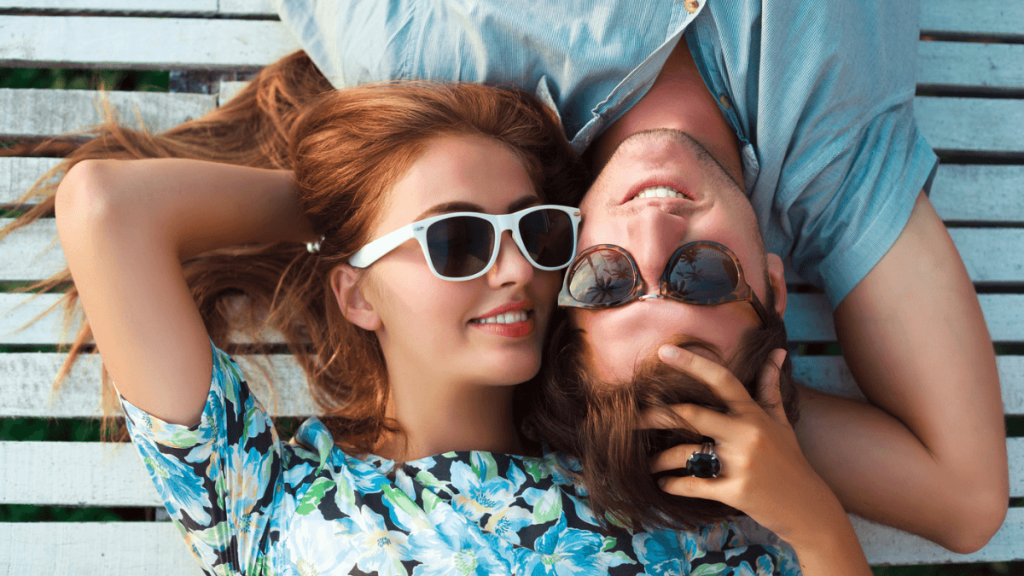 Couple Laying Together and Smiling MSN