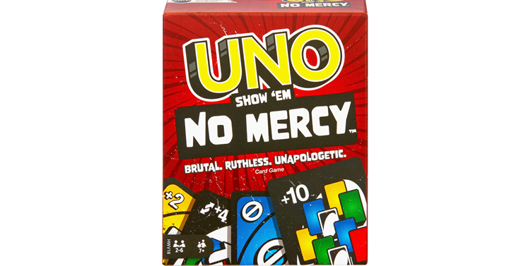 UNO Show‘em No Mercy Card Game – Just $7.49! UNO Show‘em No Mercy Card Game – Just $7.49!