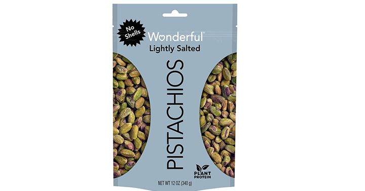Wonderful Pistachios, No Shells, Roasted and Lightly Salted, 6 Ounce Resealable Bag – Just $6.49! Wonderful Pistachios, No Shells, Roasted and Lightly Salted, 6 Ounce Resealable Bag – Just $6.49!