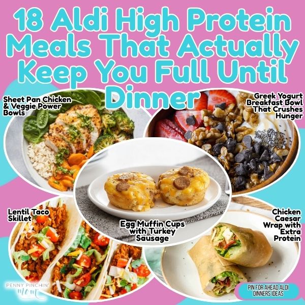 18 Aldi High Protein Meals That Actually Keep You Full Until Dinner High protein meals aldi: 18 budget dinners with affordable Aldi products that keep you satisfied all afternoon long.