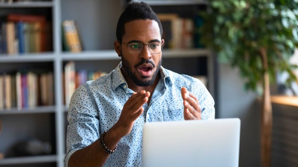 18 Most Regrettable Inventions in Human History Shocked Man Looking at His Laptop MSN